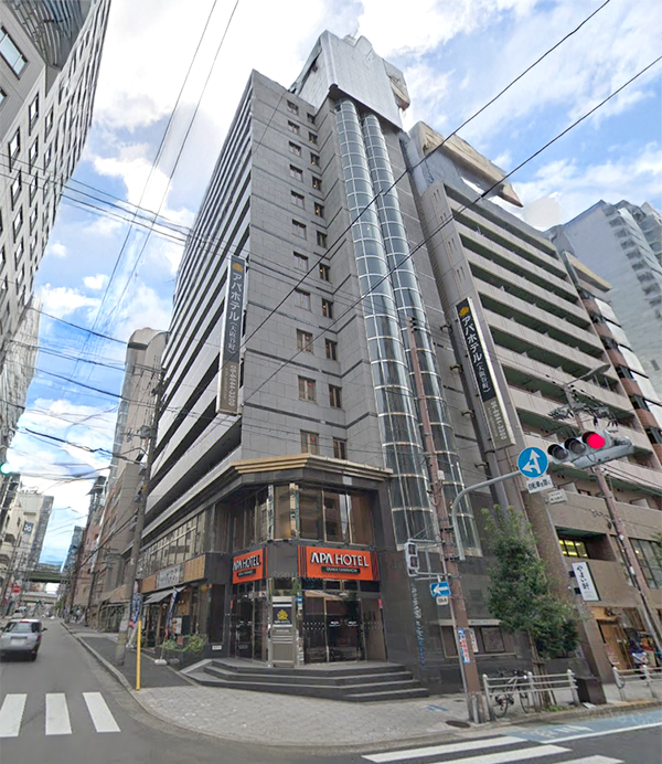 アパホテル〈大阪谷町四丁目駅前北〉／大阪府大阪市中央区内本町１－３－12